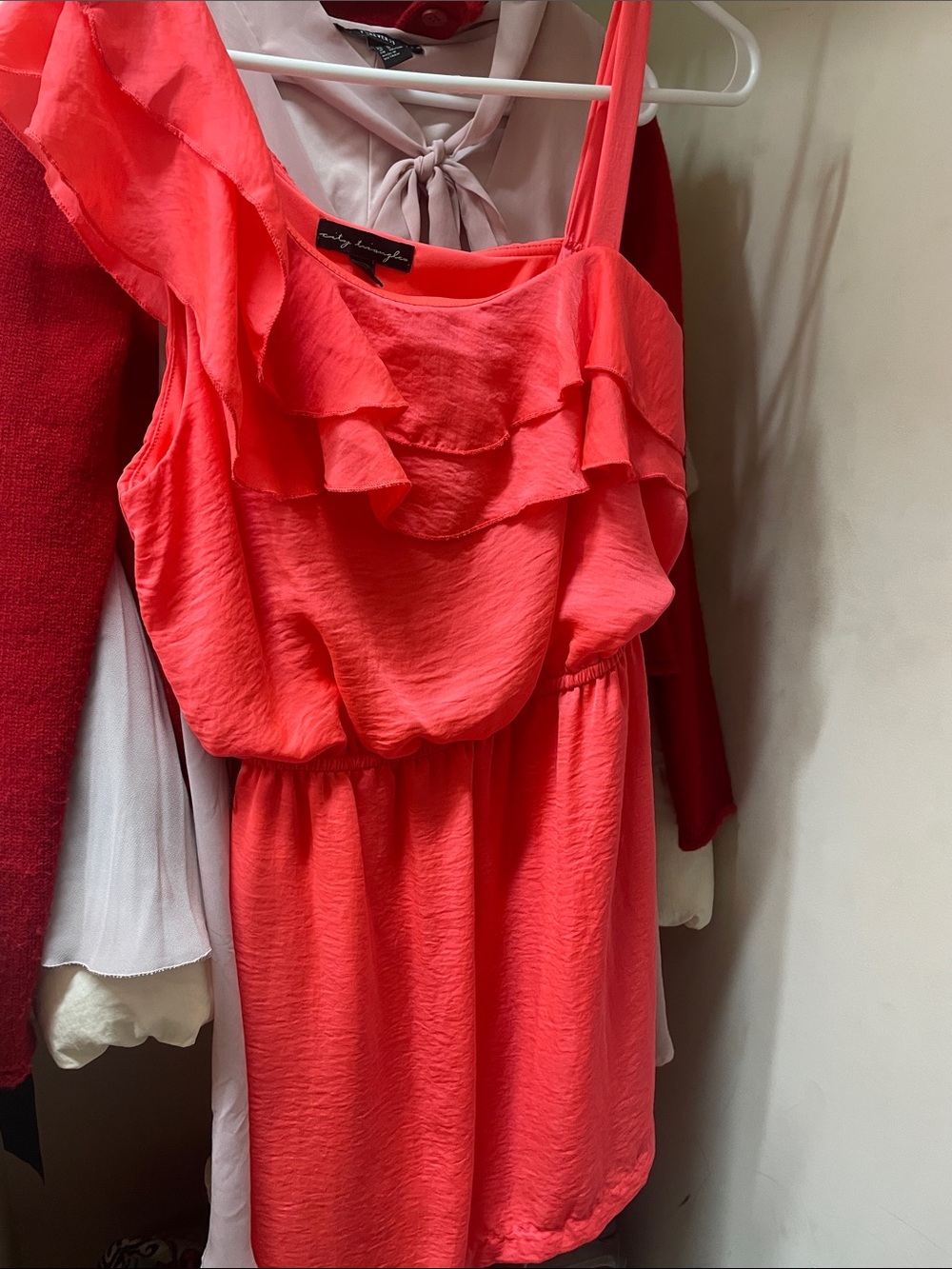 Sleeveless Ruffle Coral Women’s Top